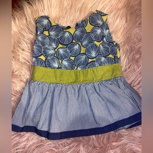 Persnickety blue tunic girl’s size 18 months green